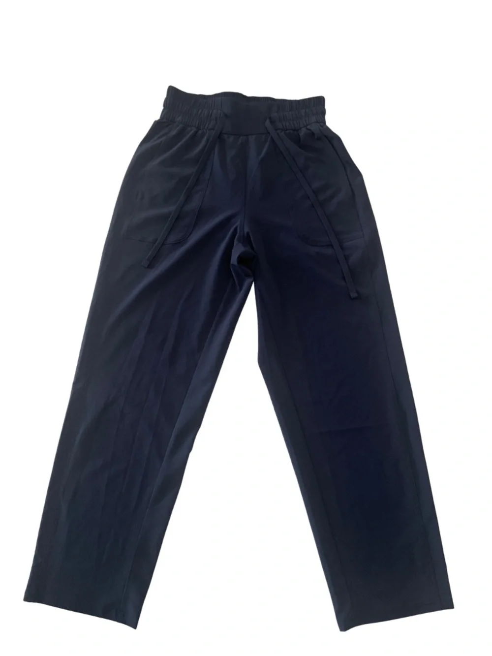 Lululemon Blue Stretch Drawstring Pants Size 2 Lounge Travel Athleisure NWOT